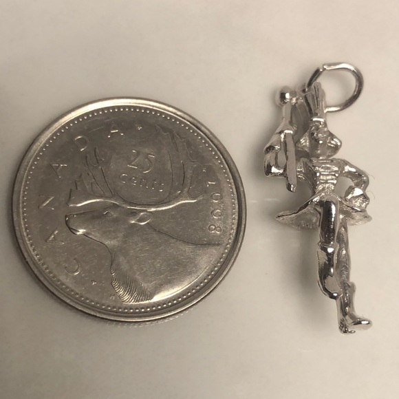 Nutcracker sterling silver vintage pendant bracelet charm - Picture 5 of 6